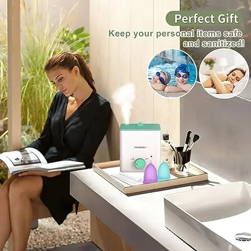 YTYOMUR Menstrual Cup Steamer Sterilizer with 2 Reusable Period Cups, Menstrual Cups Cleaner YTYOMUR Au supplements