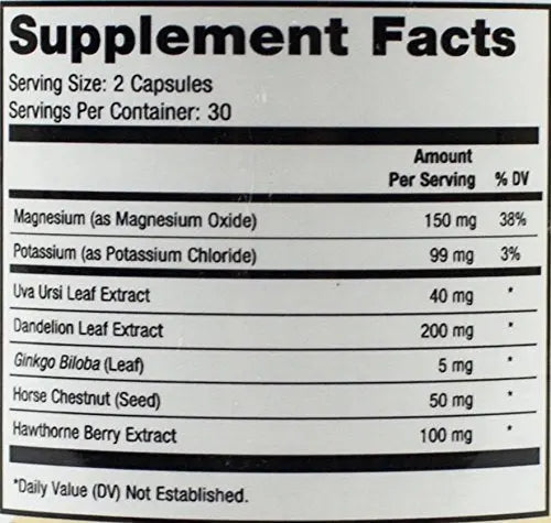 Capisette Water Retention Support - Reduces Swollen Feet, Ankles, and Legs - Reduce Progressive Health Au supplements