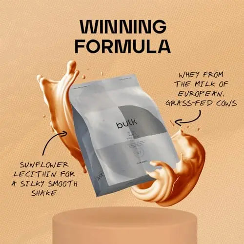 Bulk Pure Whey Protein Powder Shake, Salted Caramel, 500 g, Packaging May Vary Bulk Au supplements