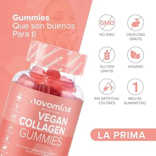 Vegan Collagen Gummies – Advanced Superfood Blend – Vegan Collagen Alternative for Women and Men – Infused with Vitamin C novomins Au supplements