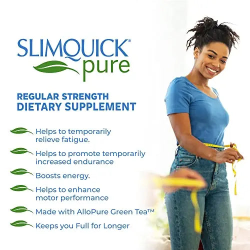 Slimquick Pure 3x Regular Strength Pills for Women to Help Achieve Weight Goals, Helps Metabolism SlimQuick Au supplements