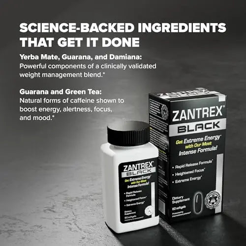 Zantrex Black – Energizing Weight Management Supplement Pills – Clinically Validated Zantrex Au supplements