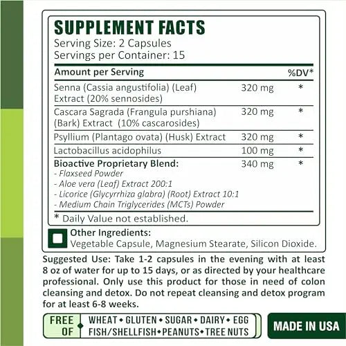 TruQuest Nutrition Colon Triple Care Cleanse + Detox + Improve-15-Day Program of Quick TruQuest Nutrition Au supplements