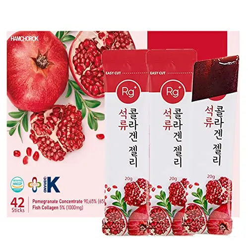 HAMCHOROK Rg+ Anti-Aging Korean-Beauty Pomegranate Collagen Jelly +Vitamin C&E HAMCHOROK Au supplements