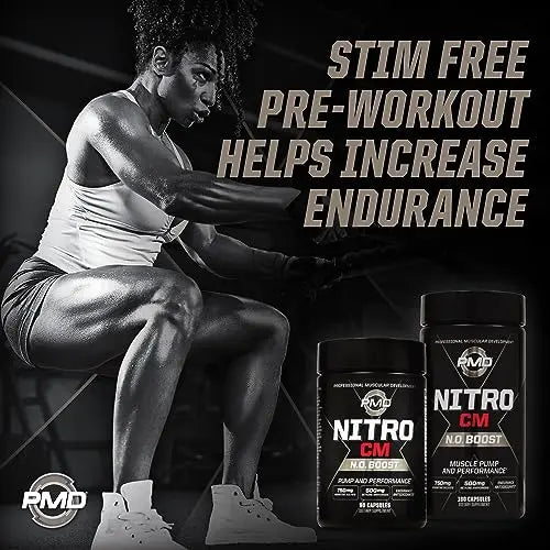 PMD Sports Nitro cm - Nitric Oxide with Agmatine Pre Workout Supplement - Muscle PMD Au supplements