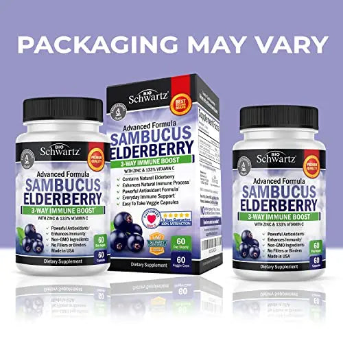 Elderberry with Zinc and Vitamin C for Adults - Immune Support Vitamins BioSchwartz Au supplements