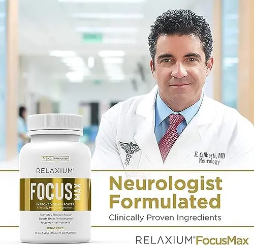 Relaxium FocusMax, Brain & Focus Health Supplement, Proven Concentration Relaxium Au supplements