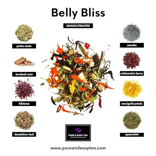 Pure And Easy Tea, Belly Bliss, Cleanse & Detox Tea, Supports Healthy Weight, Helps Reduc Pure And Easy Tea Au supplements