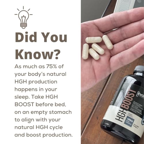 Evolve Nutraceuticals HGH Booster (150 Count) Anti-Aging, Increase Stamina and Energy Evolve Nutraceuticals Au supplements