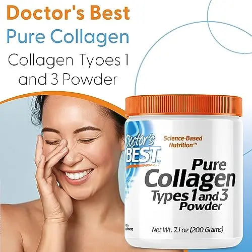 Doctor's Best, Pure Collagen Type 1 and 3 (Collagen Type 1 and 3), 200g Powder Doctor's BEST Au supplements