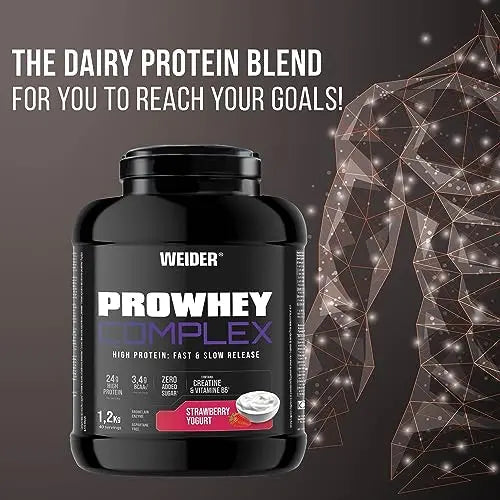 Weider ProWhey Complex (1,2kg) Strawberry-Yogurt Flavour. Formula Based on Whey Protein Weider Au supplements