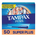 Tampax Pearl Tampons Super Plus Absorbency, with Leakguard Braid, Unscented, 50 Count Tampax Au supplements