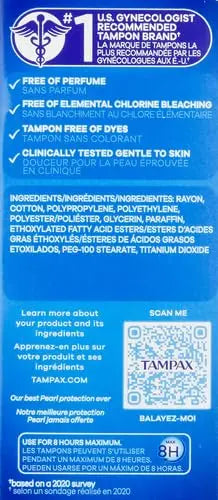 Tampax Pearl Plastic Tampons, Light Absorbency, Unscented, 36 Count (Pack of 2) (72 Total Count) Procter & Gamble Au supplements