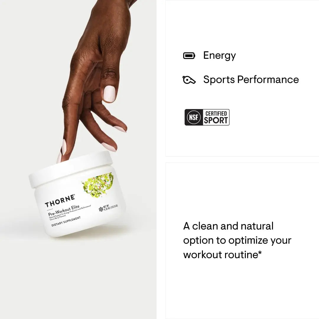 THORNE Pre-Workout Elite - Natural Support for Energy Production and Performance THORNE Au supplements