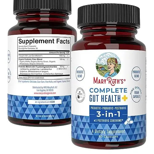 MaryRuth's 3-in-1 Probiotics for Complete Gut Health | Gut Health Supplement for Women MaryRuth Organics Au supplements