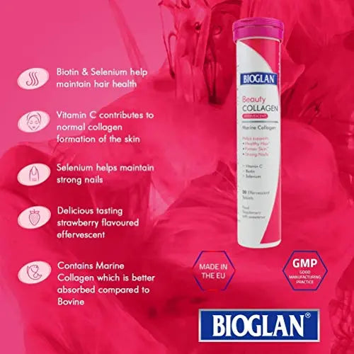 Bioglan Collagen Effervescent | 1000mg | Hydrolysed Marine Collagen Bioglan Au supplements