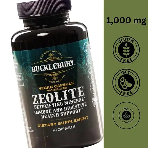 BUCKLEBURY Zeolite Micronized Smart Mineral Capsules - Supports Detox, Immune BUCKLEBURY Au supplements