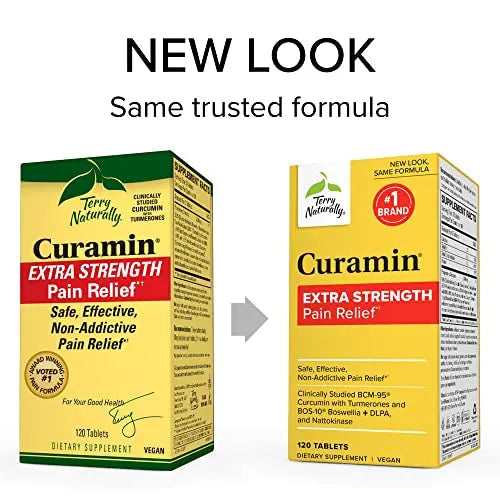 Terry Naturally Curamin Extra Strength - 120 Tablets - Non-Addictive Pain Relief Supplemen Terry Naturally Au supplements