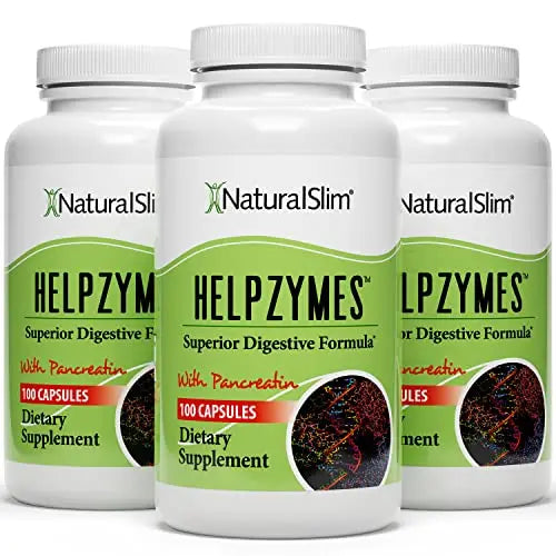 NaturalSlim Helpzymes Digestive Enzymes for Digestion, Bloating, Gas Reli NaturalSlim Au supplements
