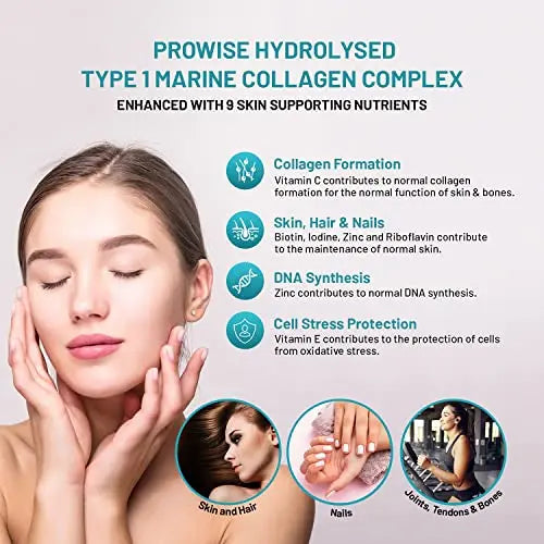 Marine Collagen with Hyaluronic Acid 1100mg | 90 Collagen Capsules High Strength for Women & Men PH PROWISE Healthcare Au supplements