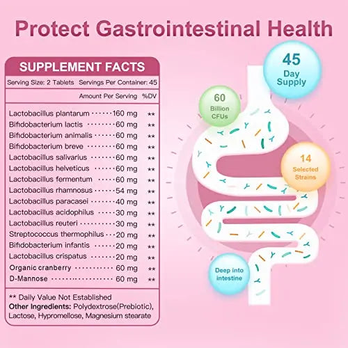 Probiotics-for-Women, Probiotics and Prebiotics, Cranberry and D-Mannose, 50-Billion NATURE TARGET Au supplements