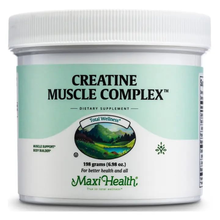 Maxi Health Creatine Monohydrate Powder – Pure Creatine Powder with L-Taurine & Ribose for Energy, Strength, & Muscle Gain – Vegan & Kosher – 30 Servings Maxi Health Au supplements