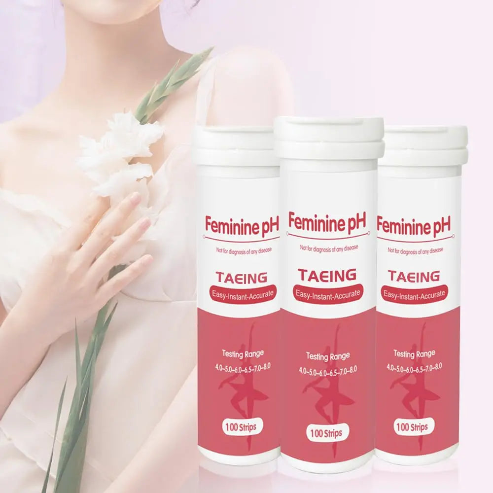 TAEING Vaginal Health pH Test Strips, 100pcs Feminine pH Test for Women, pH-Balance Monitor My Store Au supplements