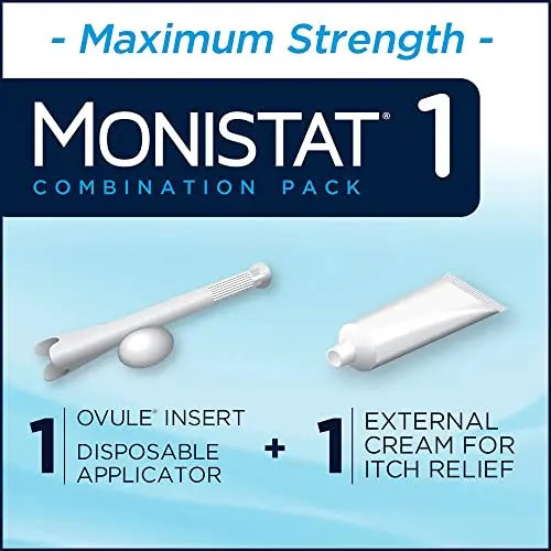 Monistat 1 Day Yeast Infection Treatment for Women, 1 Miconazole Ovule Insert & External Monistat Anti-Itch Monistat Au supplements