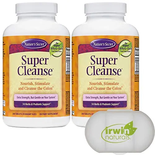 Nature's Secret Super Cleanse Extra Strength Toxin Detox & Gentle Elimination Total Body Lumintrail Au supplements