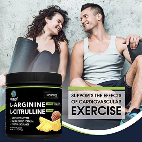 BlueEarth Company L-Arginine 5000mg + L-Citrulline Complex Powder Supplement Drink BlueEarth Company Au supplements