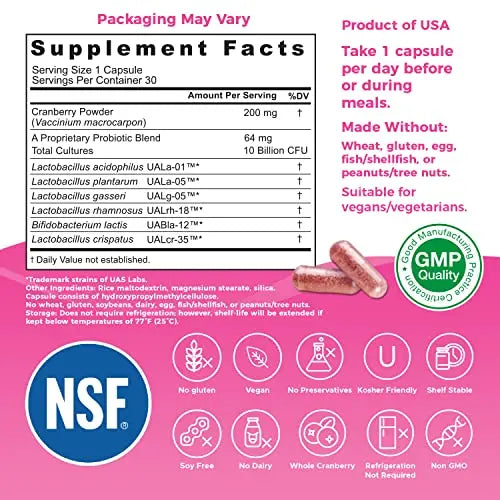 NutriCelebrity NutriFlora-Pro Probiotics for Women - Support Vaginal, Urinary Health (UTI) Nutricelebrity Au supplements