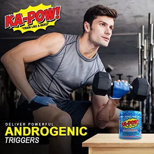 PREWORKOUT TESTOSTERONE BOOSTER - KA-POW! The Fastest Hitting ANABOLIC PRE HERO SUPPLEMENTS Au supplements