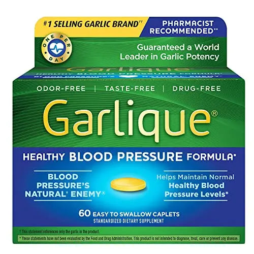 Garlique Garlic Extract Supplement, Healthy Blood Pressure Formula, Odorless & Vegan Garlique Au supplements