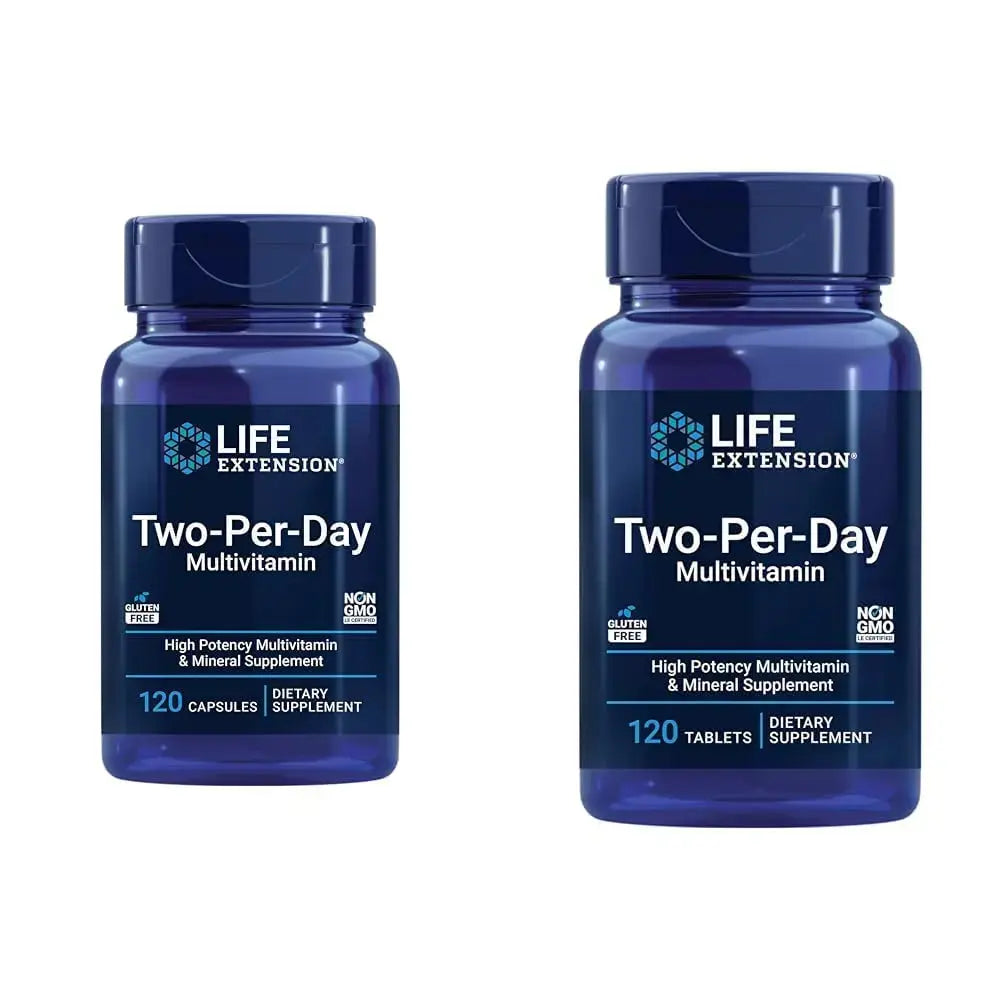 Life Extension Two-Per-Day Multivitamin 120 Capsules & 120 Tablets - Vitamins B, C, D, Zinc & Over 25 Vitamins, Minerals & Extracts Life Extension Au supplements