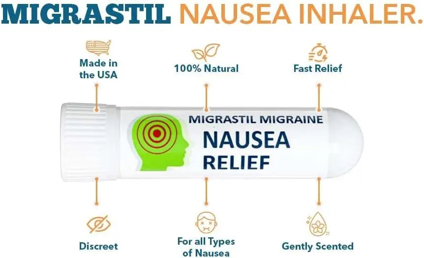Basic Vigor Migrastil Inhaler (Pack of 2) - Pocket Size Aromatherapy Inhaler for Queasiness Basic Vigor Au supplements