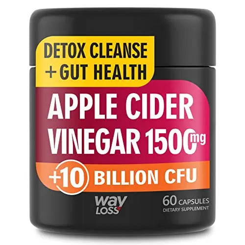 WayLoss 1500mg Apple Cider Vinegar Capsules/Apple Cider Vinegar Pills w/ 10 BILLLION WAY LOSS Au supplements