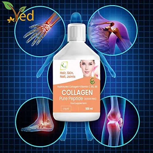 Liquid Collagen Peptides Supplement, Faster Absorption Dietary Hydrolyzed Drink Ved Au supplements