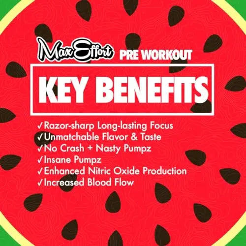 MAX EFFORT Muscle - Pre Workout Supplement, Energy and Focus, Insane Muscle Pump MAX EFFORT Au supplements