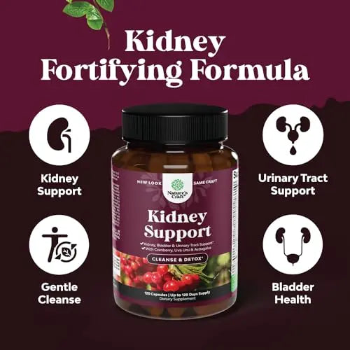 Kidney Support Cranberry Supplement for Women and Men - High Strength Kidney Natures Craft Au supplements