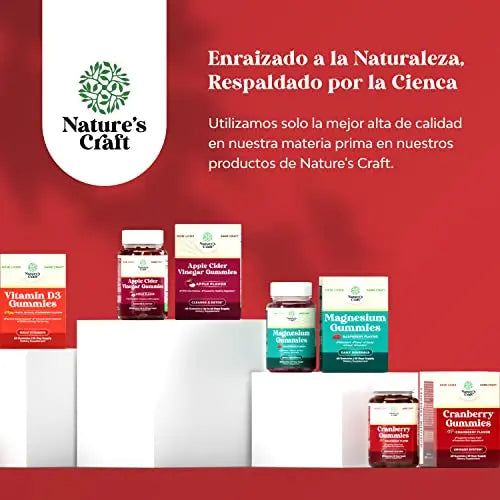 Gomitas ACV de Vinagre de Sidra de Manzana – Suplemento de Energético Natural con la Natures Craft Au supplements