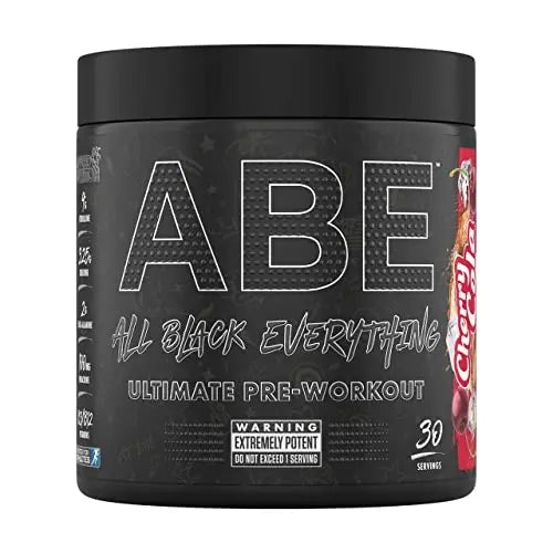 ABE All Black Everything Pre Workout Energy, Increase Physical Performance with Citrulline Applied Nutrition Au supplements