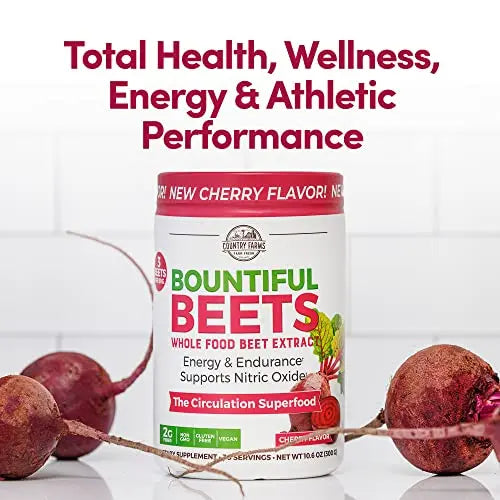 COUNTRY FARMS Bountiful Beets Powder, Wholefood Beet Extract Superfood, Natural Nitric COUNTRY FARMS Au supplements