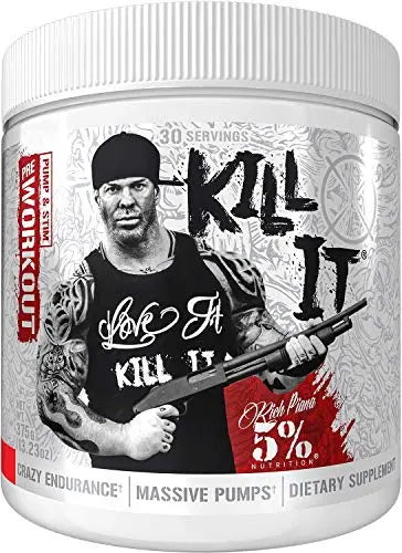 5% Nutrition Rich Piana Kill It Pre Workout Powder w/Creatine, Jitter-Free Caffeine 5% Nutrition Au supplements