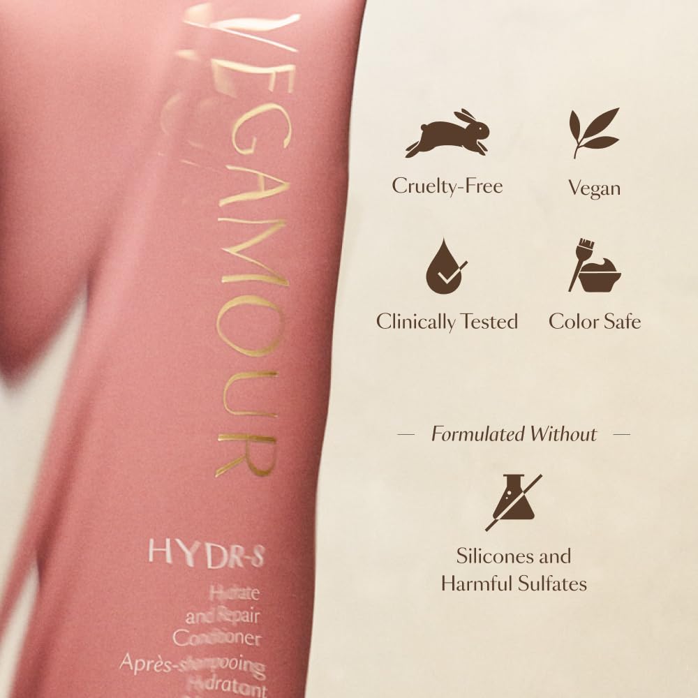 VEGAMOUR HYDR-8 Hydrate and Repair Conditioner - Hydrating Conditioner with Marula Oil, Moringa Oil, Ceramides & Biotin, Natural Conditioner for Dry Hair VEGAMOUR Au supplements
