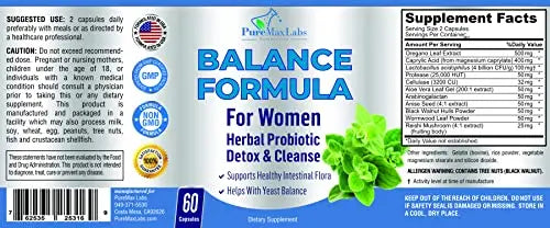 YUMMYVITE Balance Complex for Women - for Vaginal Health, Herbal Detox & Cleanse YUMMYVITE Au supplements