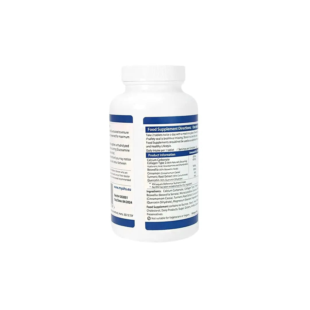 AHS Collagen Type 2 120 Tablets - 4500MG Per Day - Formulated with Calcium and Turmeric AHS Au supplements