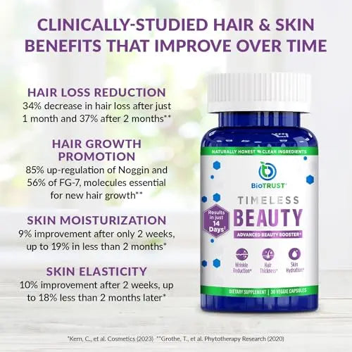 BioTrust Timeless Beauty Ceramide Booster – Hair & Skin Restoring Phytoceramides BioTrust Au supplements
