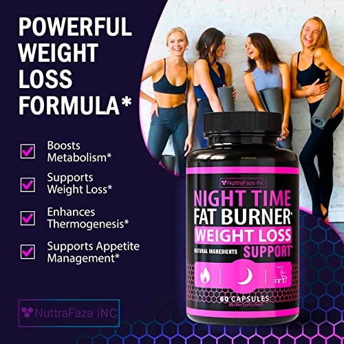 (2 Pack) Night Time Weight Loss Pills for Women Belly Fat Burner for Women NuttraFaza INC Au supplements